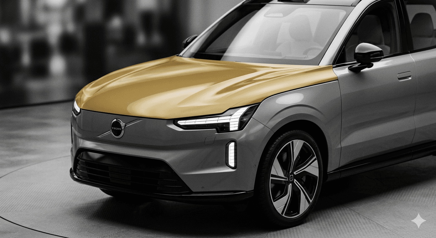 Volvo EX90 – motorhuv i aluminium